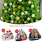 Costway 6.5ft Green Flocked Hinged Artificial Christmas Tree w/ Metal Stand Green